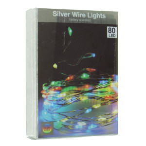 Instalatie luminoasa 3m cu 80 becuri lumina multicolora si 3 baterii(neincluse) AX9703030 - Img 1