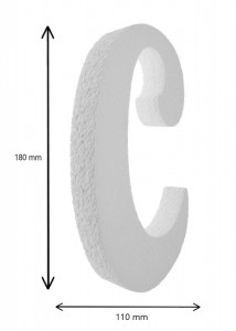 Litera polistiren dens -C- 18x11x2cm font Aladin - Img 2