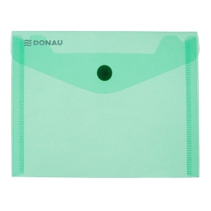 Mapa plastic verde transparent cu capsa A6 Donau