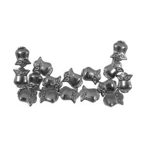 Margele hematit sintetic bufnita 8,2x11x3,2mm 10g 15buc