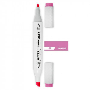 Marker pe baza de alcool cu 2 capete varf rotund si tesit 1mm/2-5mm Artix PP915 - Img 10