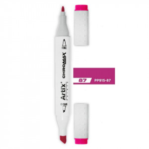 Marker pe baza de alcool cu 2 capete varf rotund si tesit 1mm/2-5mm Artix PP915 - Img 20