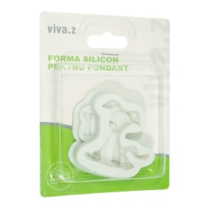 Matrita silicon caine cu os 6x6,5x2cm T05122