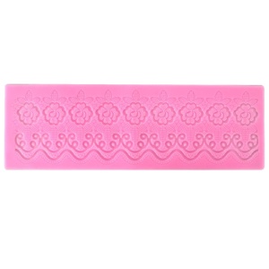 Matrita silicon dantela 33,5x10,5x0,4cm 35162 roz