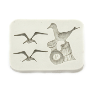 Matrita silicon dreptunghiulara pescarusi 7,5x5,5x1,2cm 824957 gri
