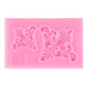 Matrita silicon elemente decorative 6x4x0,6cm 44059 roz