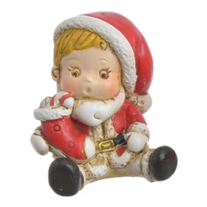 Miniatura baiat cu cizmulita din rasina 3x2,4cm Canea 270CAN103TA_MIX