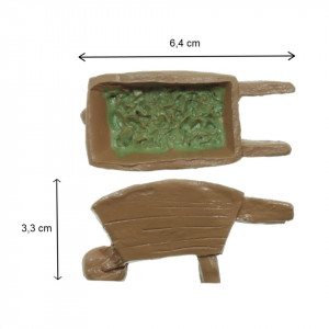 Miniatura roaba din rasina 6,4x3,3cm DD61475 - Img 2