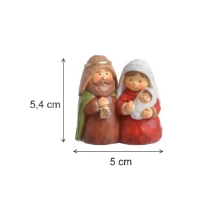 Miniatura Sfanta familie din ceramica model 1 5,4x5cm Canea 270CAN120 - Img 2