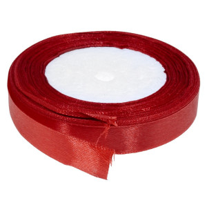 Panglica satinata rosie 15mm x 21m/rola