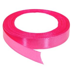 Panglica satinata roz cyclam neon 15mm x 21m/rola