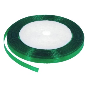 Panglica satinata verde mediu 6mm x 21m/rola