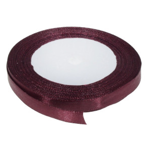 Panglica satinata visiniu mediu 10mm x 21m/rola