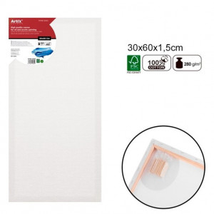 Panza pictura bumbac >50cm 280g pe sasiu de 1,5cm Artix PP98 - Img 2