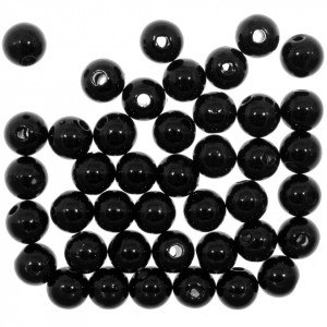Perla plastic neagra 10mm 20g