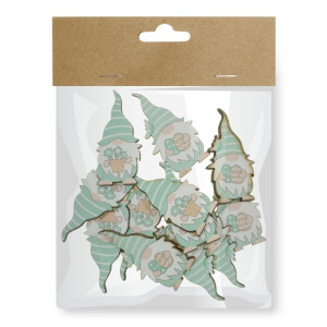 Pitic din lemn verde cu adeziv 2,4x4,5cm 12/set Canea HKG-22C1682