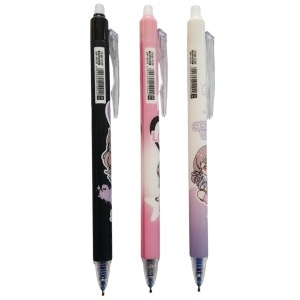 Pix gel albastru diverse modele 0,5mm clicker + guma GP9278 - Img 2
