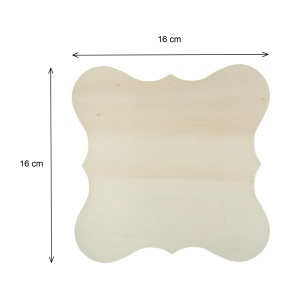 Placheta placaj stratificat patrat margini ondulate P300/301 - Img 3