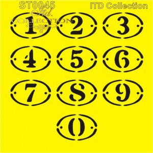 Sablon plastic 16x16cm ITD ST0045A