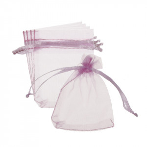 Saculet organza 7x7/9cm 5/set - Img 4