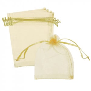 Saculet organza 8,5x9/11,5cm 5/set - Img 14