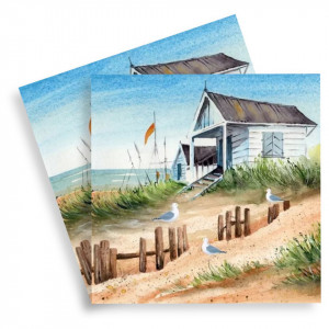 Servetel Casa de vacanta pe nisip 33x33cm 2/set 370080