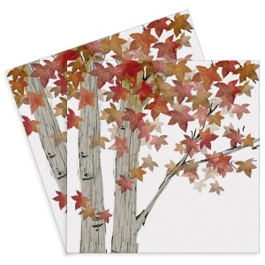 Servetel Copac cu frunze de toamna 33x33cm 2/set 333-002876