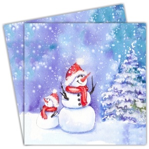 Servetel Oameni de zapada festivi 33x33cm 2/set PD210827