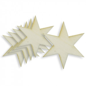 Stea placaj 4cm 5/set 6 colturi - Img 1