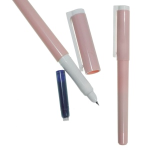 Stilou plastic cu 1 rezerva Colorarte roz deschis S2046 - Img 2