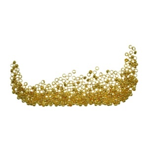 Stopper rotund (crimp) auriu 1,4x2mm 5g (340buc)