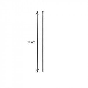Tija inox cu gamalie 30x0,7mm 10g (105buc) - Img 2