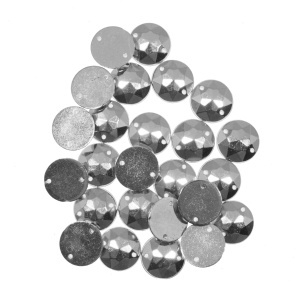 Tinta plastic de cusut fatetata 25/set 12mm argintiu 514655