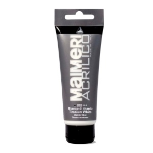 Vopsea acrilica Acrilico 75ml Maimeri alb de titan 018