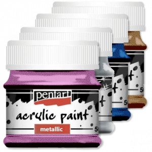 Vopsea acrilica metalizata 50ml Pentart
