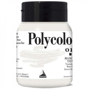 Vopsea acrilica Polycolor 500ml Maimeri alb de titan 018