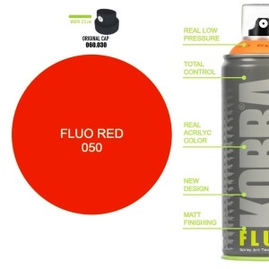 Vopsea acrilica spray 400ml Kobra HP fluorescent - Img 4