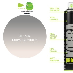 Vopsea acrilica spray 600ml Kobra Krome - Img 2