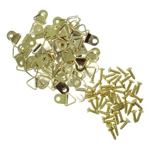 Agatatoare tablou triunghi cu baza semiovala cu 1 gaura 18x10mm si suruburi