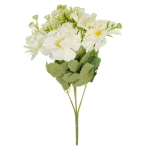 Anemone ivoar textil si plastic 28cm 5 fire/buchet