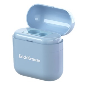 Ascutitoare plastic 2 orificii si container culori diverse 5x5cm ErichKrause 60048 - Img 2