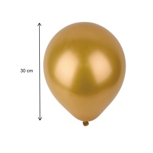 Balon auriu 22cm 8/set Party go FA0843 - Img 2