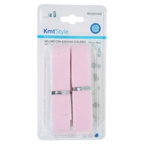 Banda scai adeziva (velcro) roz 2x70cm 2/set KmtStyle 5201430