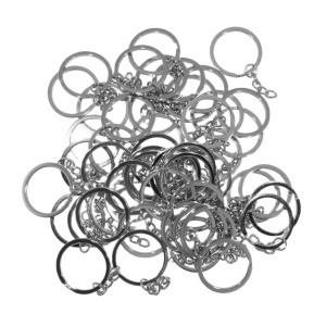 Baza breloc cu zale argintiu inchis 3cm 50/set