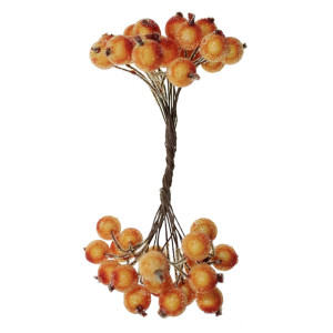Bobite cu mot glazurate 1,2cm 2 capete 20 fire/buchet CD4092 - Img 5