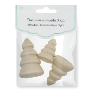 Brad lemn natur 2,3-4,5cm 3/set DP Craft DPDN-190