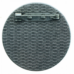 Brosa baza argintiu inchis 40mm pentru cabochon rotund 30mm B127 - Img 3