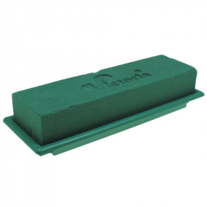 Burete flori umed cu suport plastic 25x9cm 2162