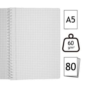 Caiet mic matematica cu spira A5 60g 80 file Ecada 29581AR - Img 2