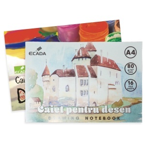 Caiet pentru desen A4 80g 16 file Ecada 29302